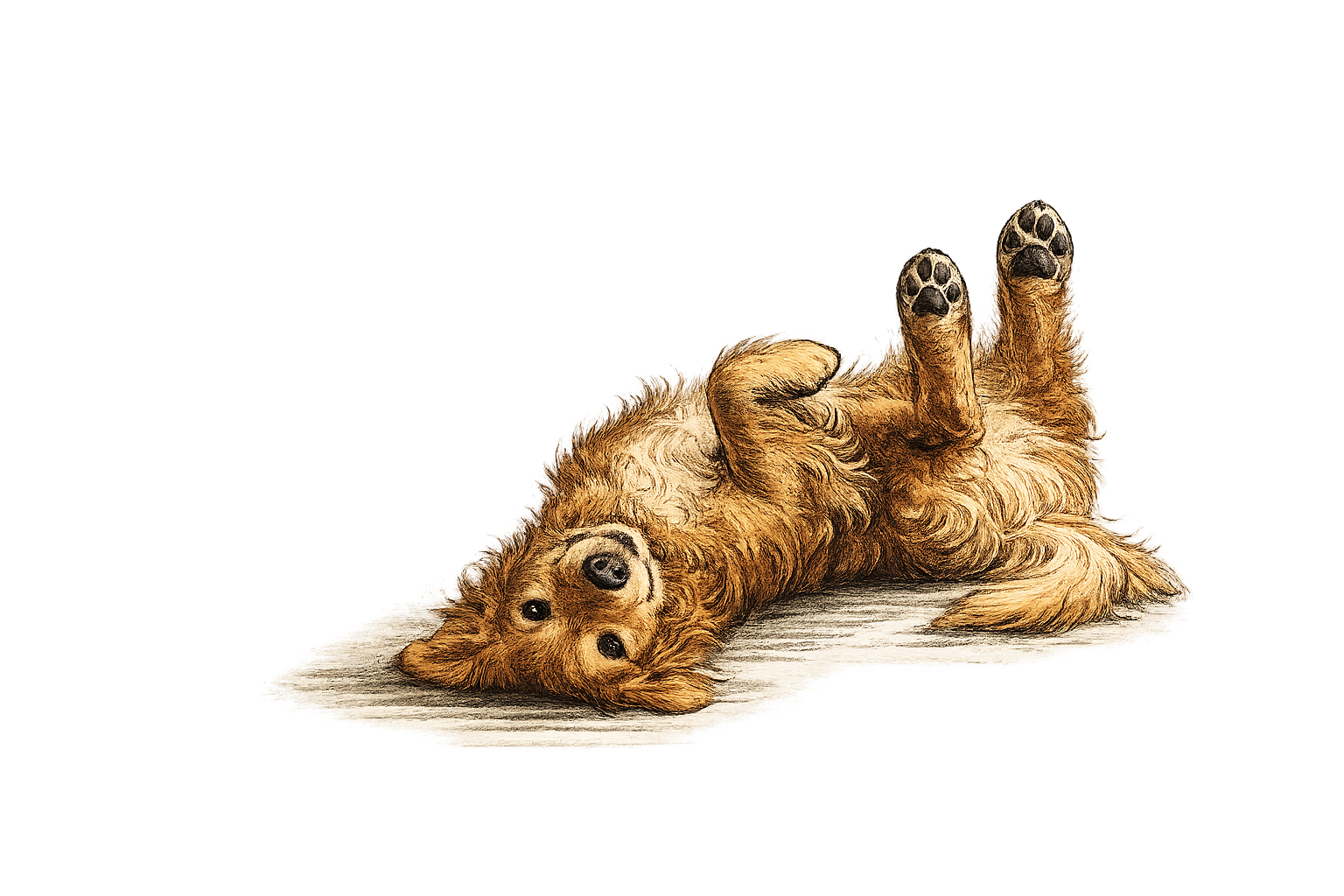 Maggie rolling on her back